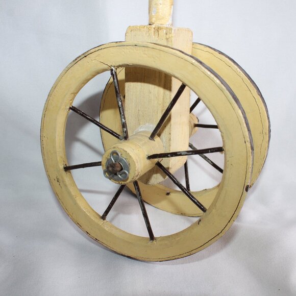 Antique Victorian Horse Stick Toy on Wheels 20.5 in Tall - Picture 6 of 14